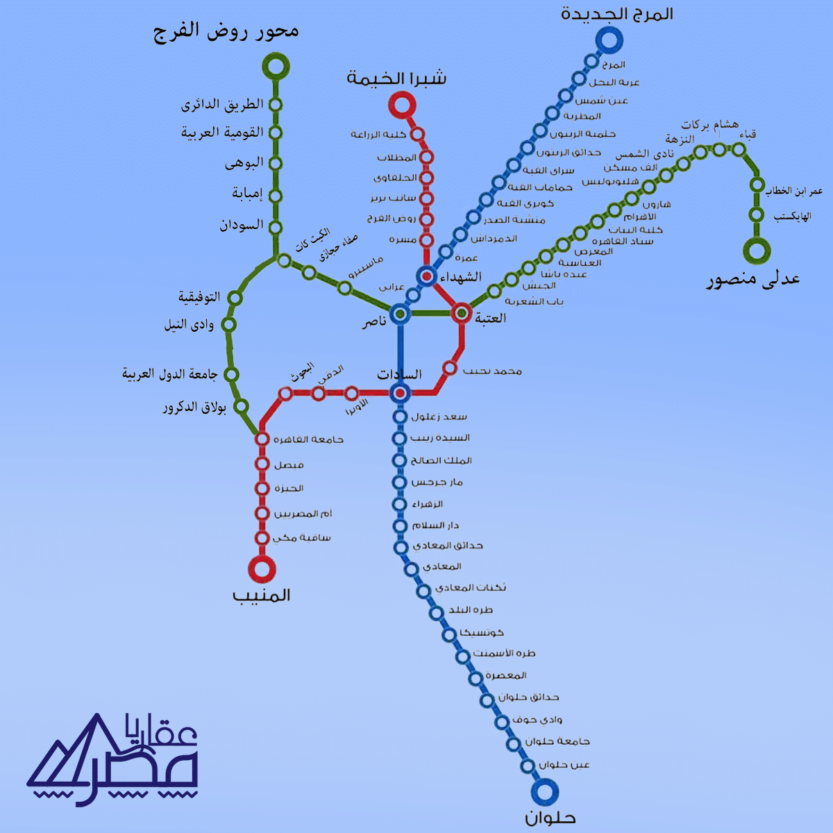 خريطة المترو