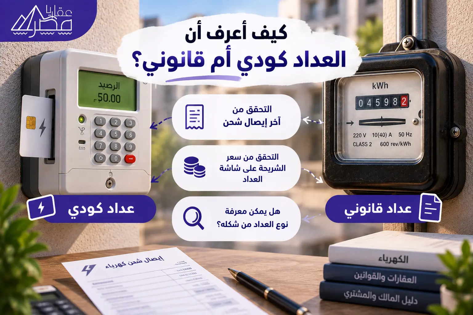 مقارنة العداد الكودي بالعداد القانوني
